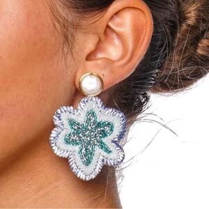 Mignonne Gavigan Aamir Pearl Floral Earrings